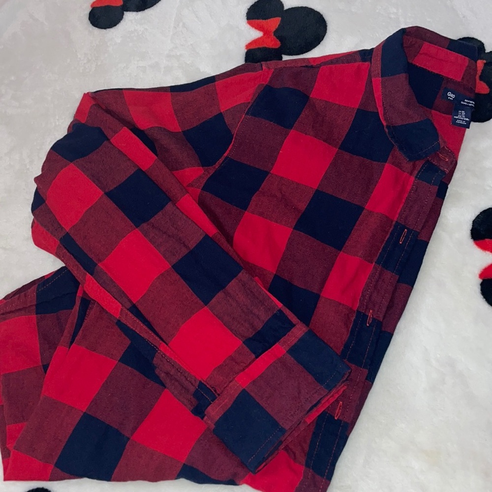 Gap Boyfriend Fit Flannel -EUC- Size XL
